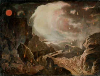Scène biblique de destruction